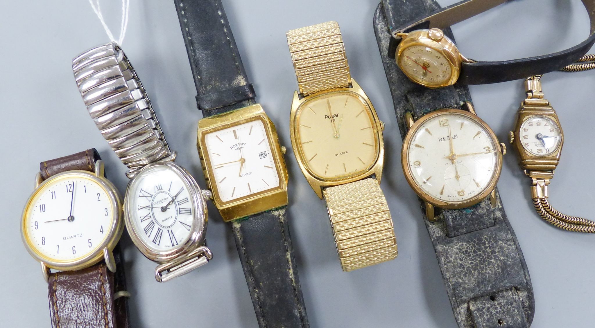 Assorted minor wrist watches including Rotary etc.